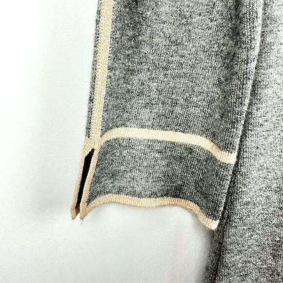 NWT THML Gray Striped Quarter Sleeve Knit Sweater Dress - Picture 6 of 10